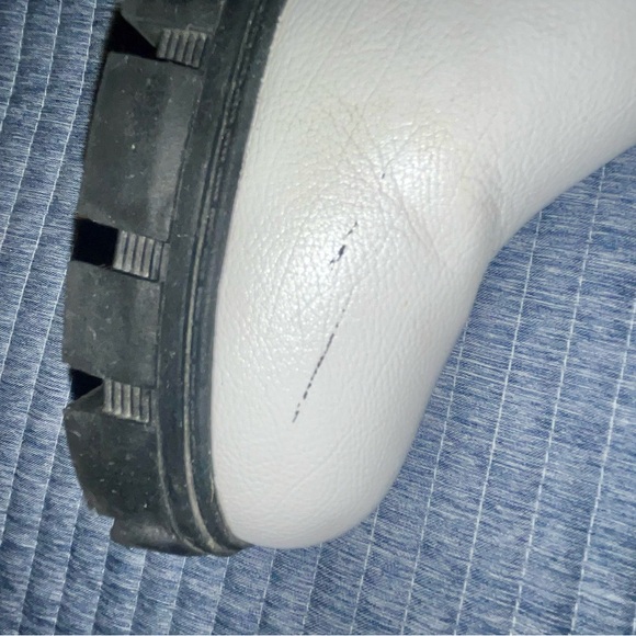 White & Black Chunky Chelsea Boots - Picture 7 of 8